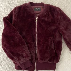Love Tree faux fur women’s bomber jacket